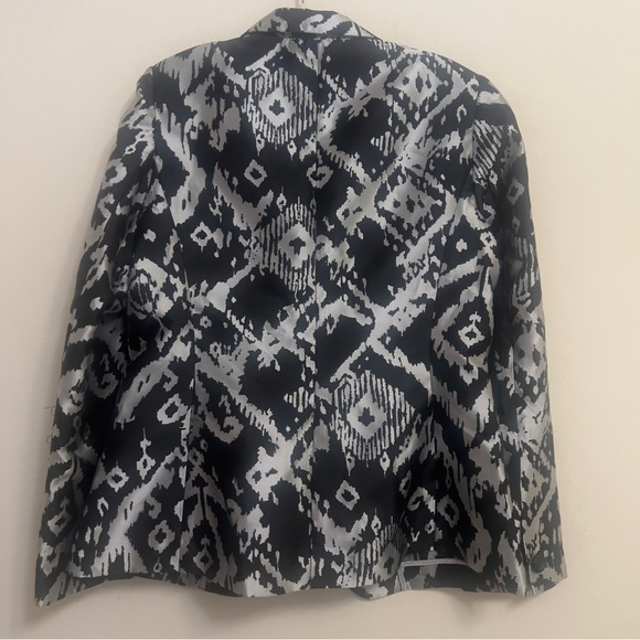 Stevie Mac New York Black & Gray Patterned Blazer Size 10 New NWT - Picture 3 of 5